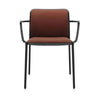 Kartell Audrey Soft Armchair, Black/Brick Red