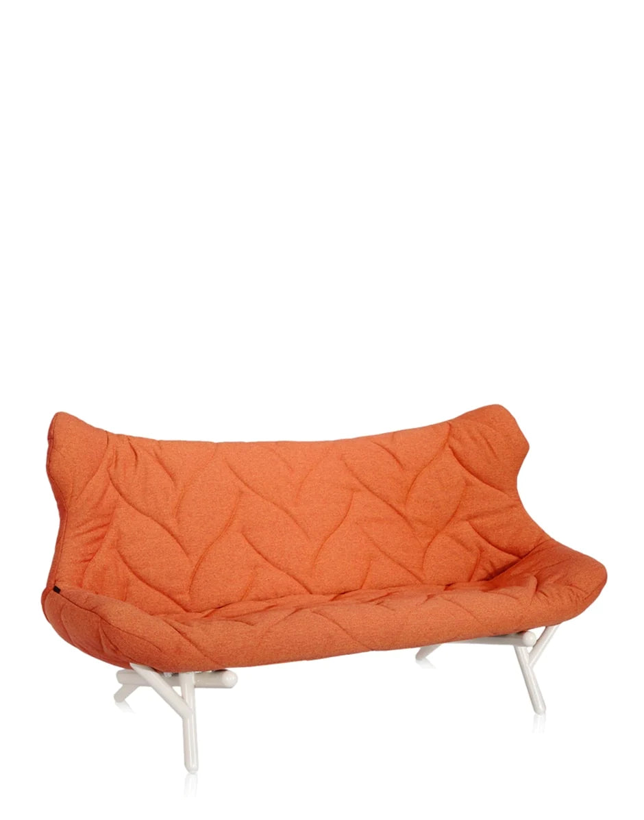 Kartell Foliage Sofa Trevira, White/Orange