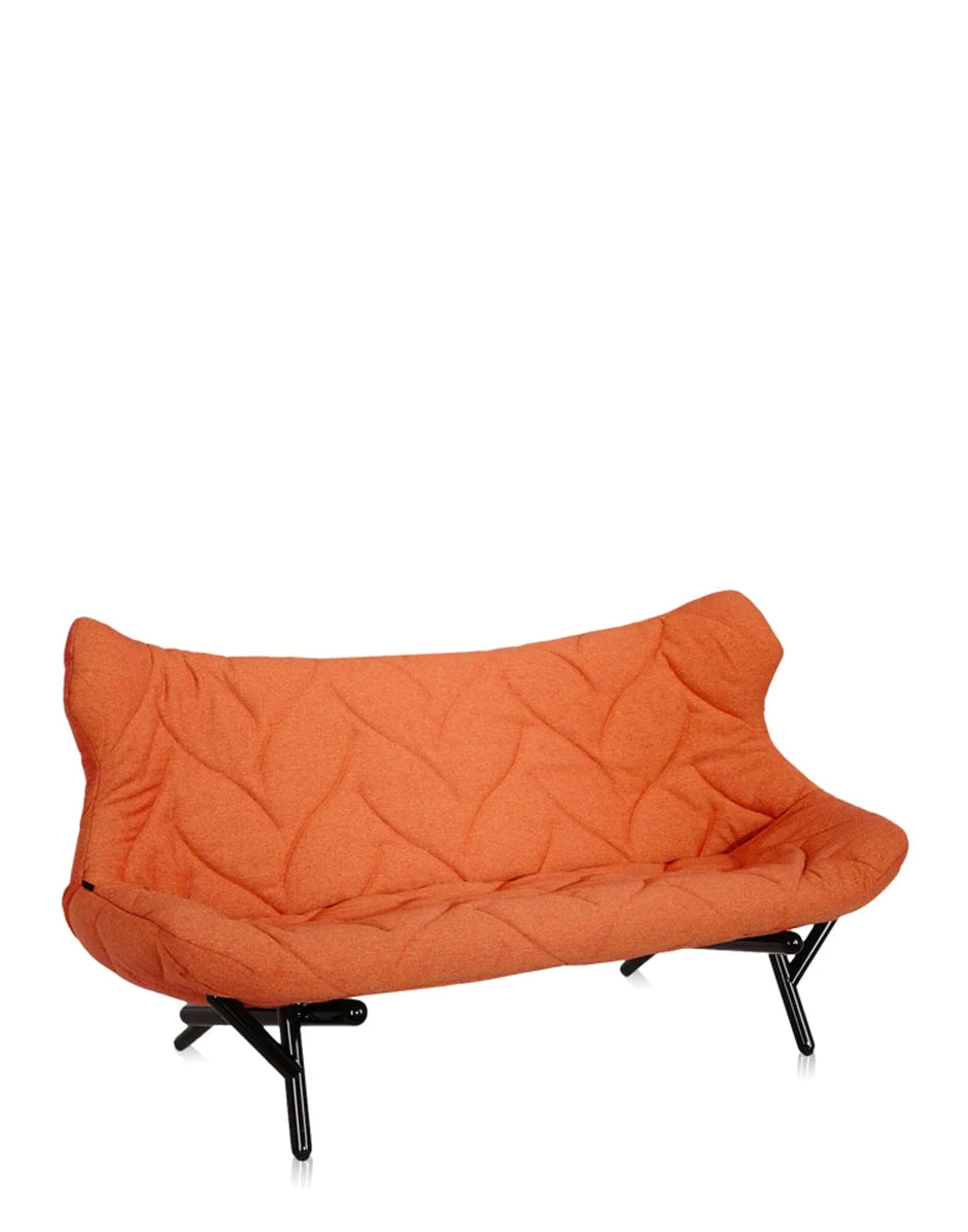 Kartell Foliage Sofa Trevira, Black/Orange