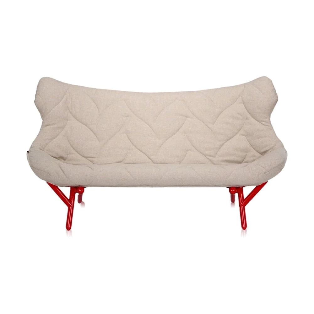 Kartell ListAliage Sofa Trevira, Red/Beige