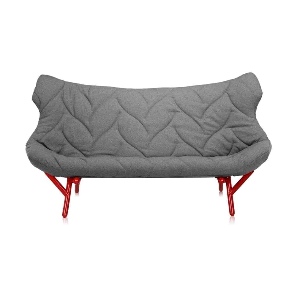 Kartell Foliage Sofa Trevira, Red/Grey