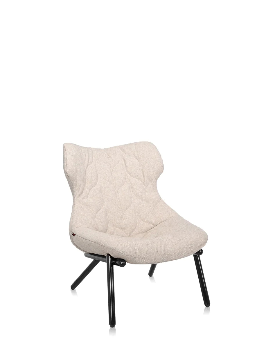 Kartell Foliage Armchair Trevira, Black/Beige