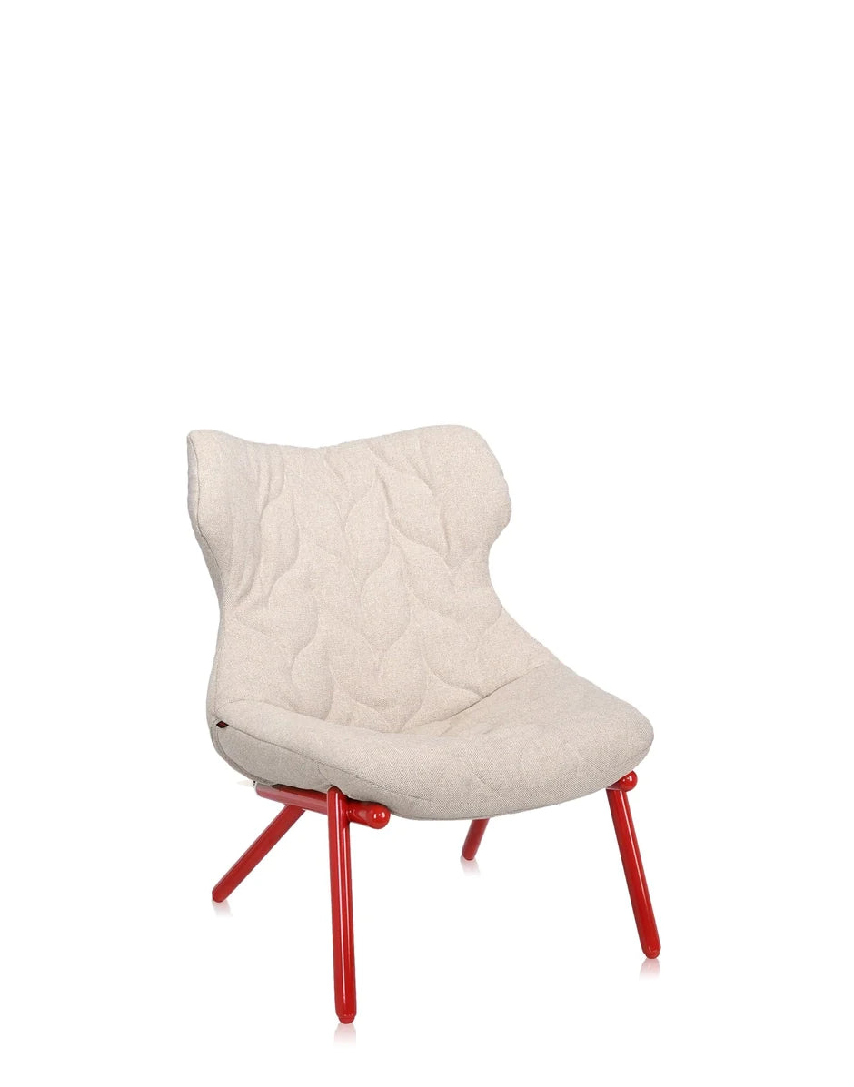 Kartell List Listy křeslo Trevira, Red/Beige