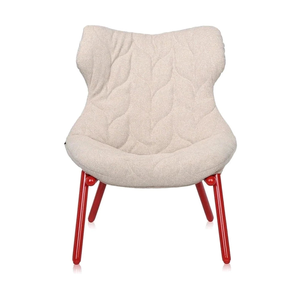 Kartell List Listy křeslo Trevira, Red/Beige