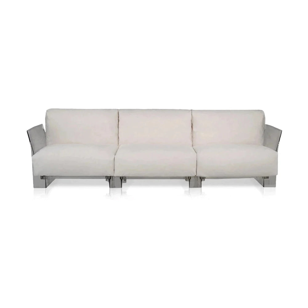 Kartell Pop Outdoor 3 Seater Sofa Sunbrella, nahá