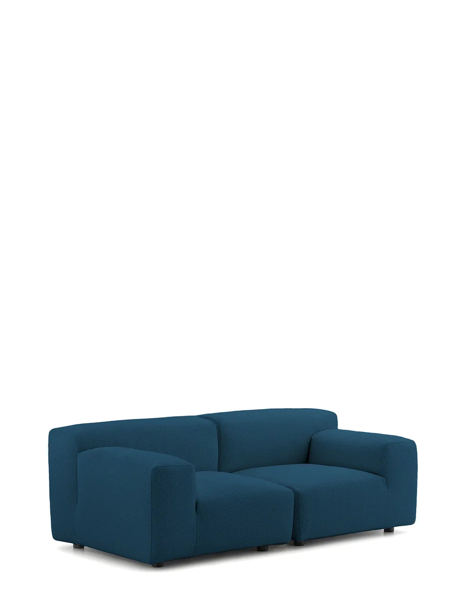 Kartell Plastics Duo 2 Seater Sofa Dx Orsetto, modrá