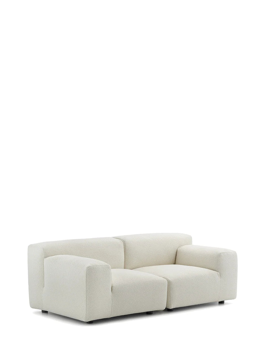 Kartell Plastics Duo 2 Seater Sofa SX Orsetto, bílá, bílá