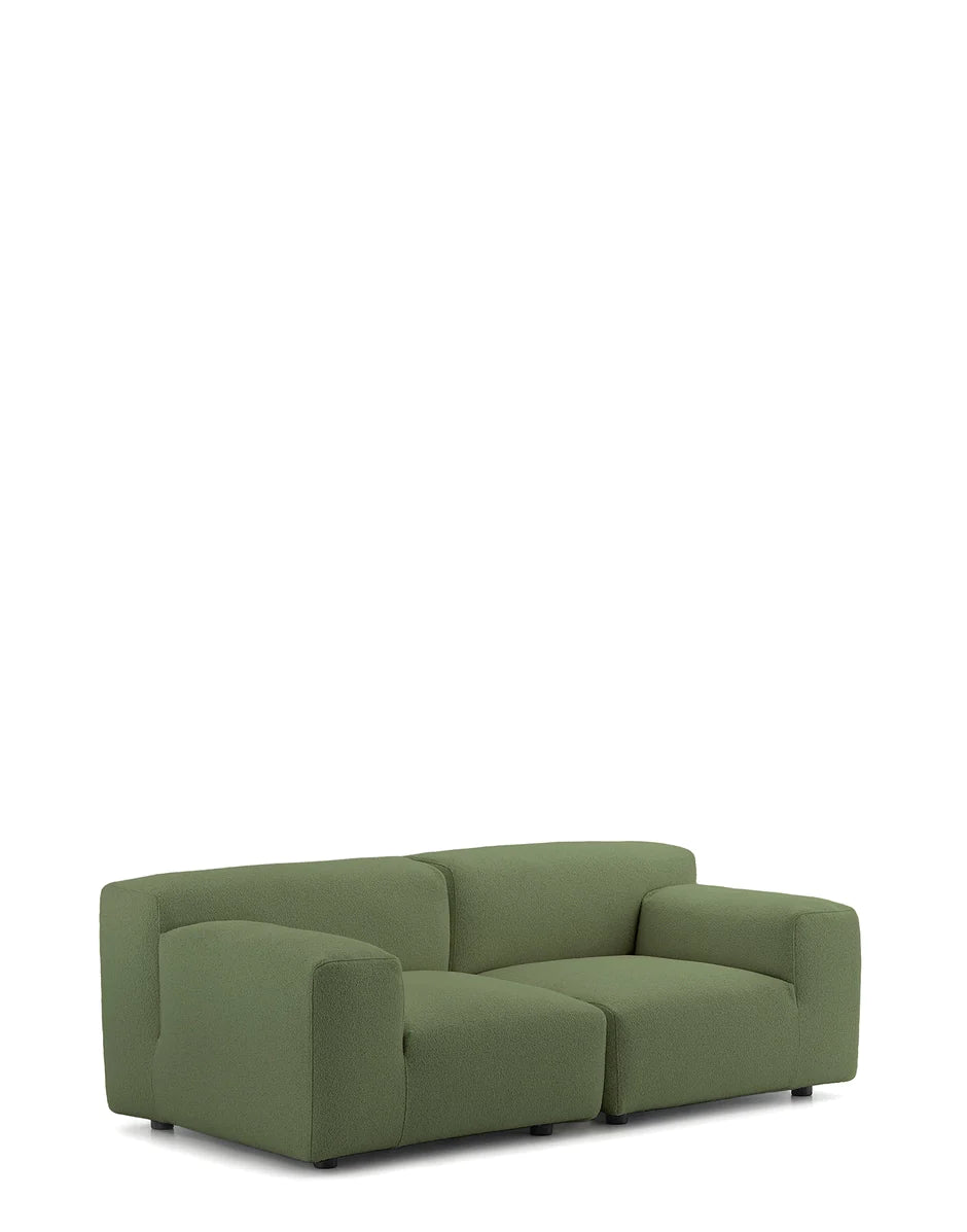 Kartell Plastics Duo 2 Seater Sofa SX Orsetto, zelená, zelená
