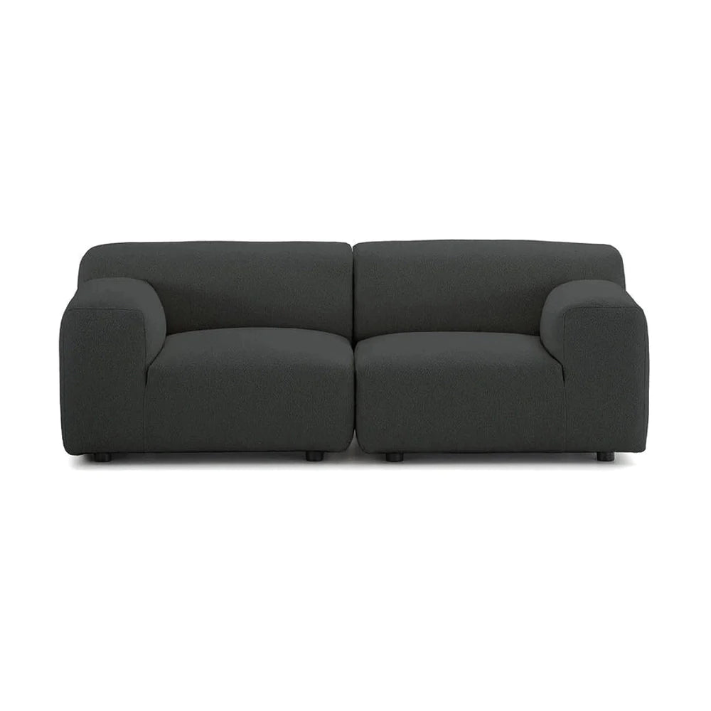 Kartell Plastics Duo 2 Seater Sofa SX Orsetto, šedá