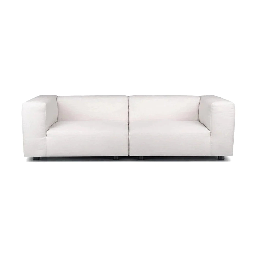 Kartell Plastics Duo 2 Seater Sofa DX XL Cotton, White