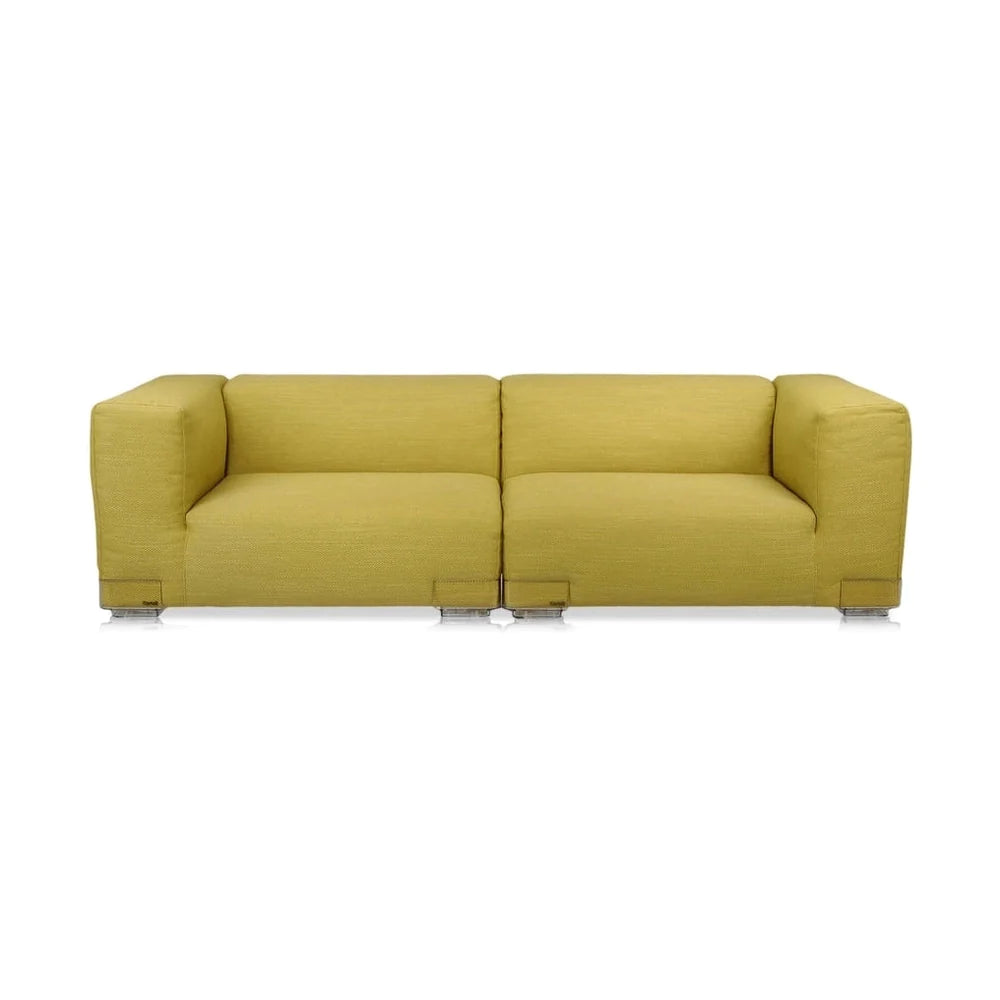 Kartell Plastics Duo 2 Seater Sofa Dx Xl Cotton, Green