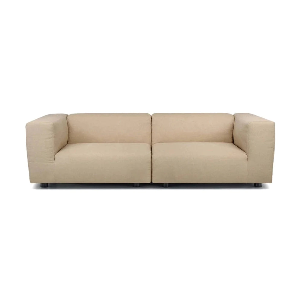 Kartell Plastics Duo 2 Seater Sofa Sx Xl Cotton, Taupe