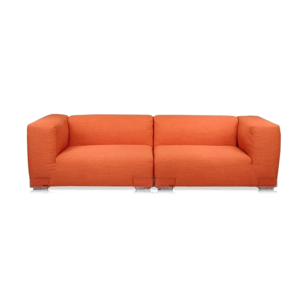 Kartell Plastics Duo 2 Seater Sofa SX XL Cotton, Orange