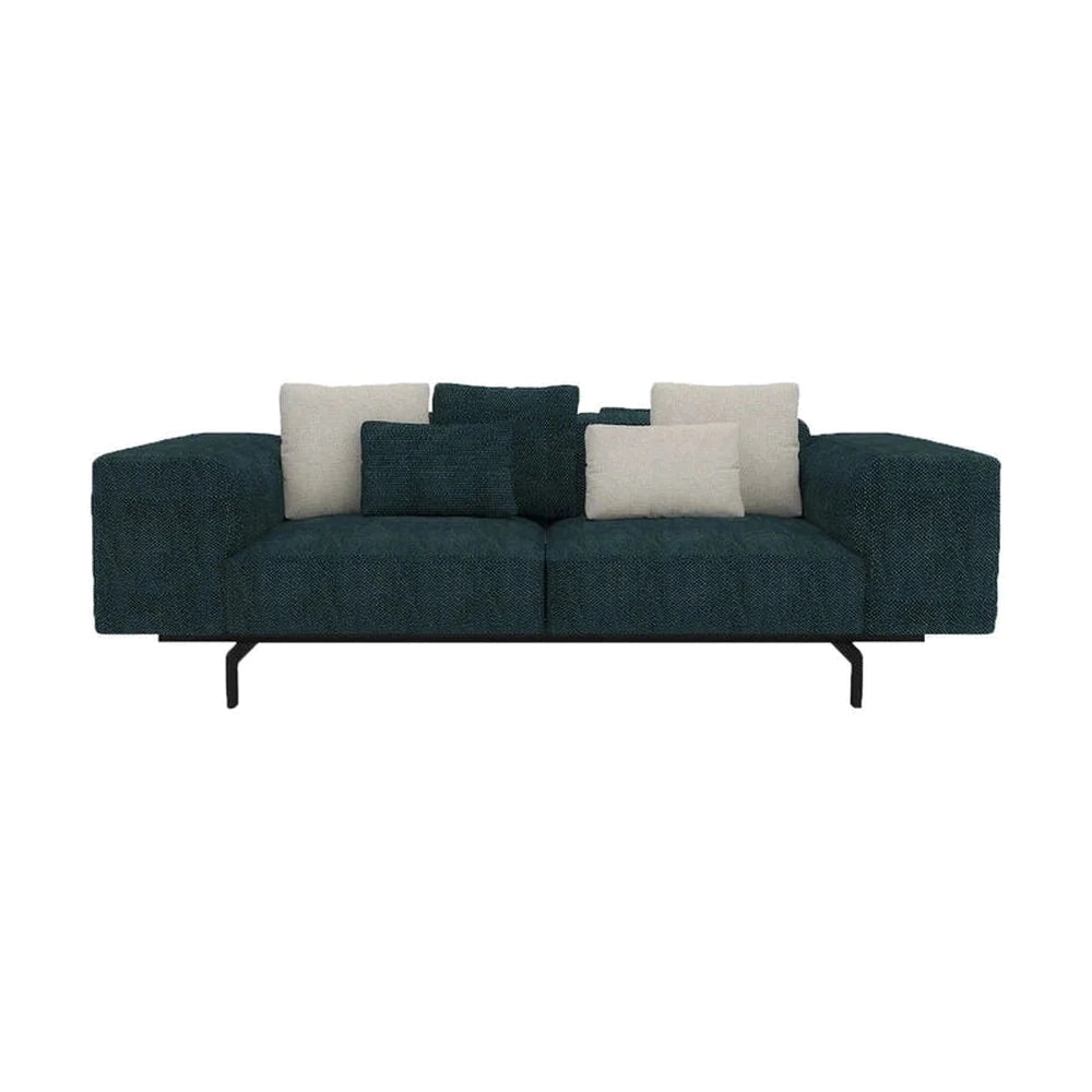 Kartell Largo 2 Seater Sofa Gubbio, zelená