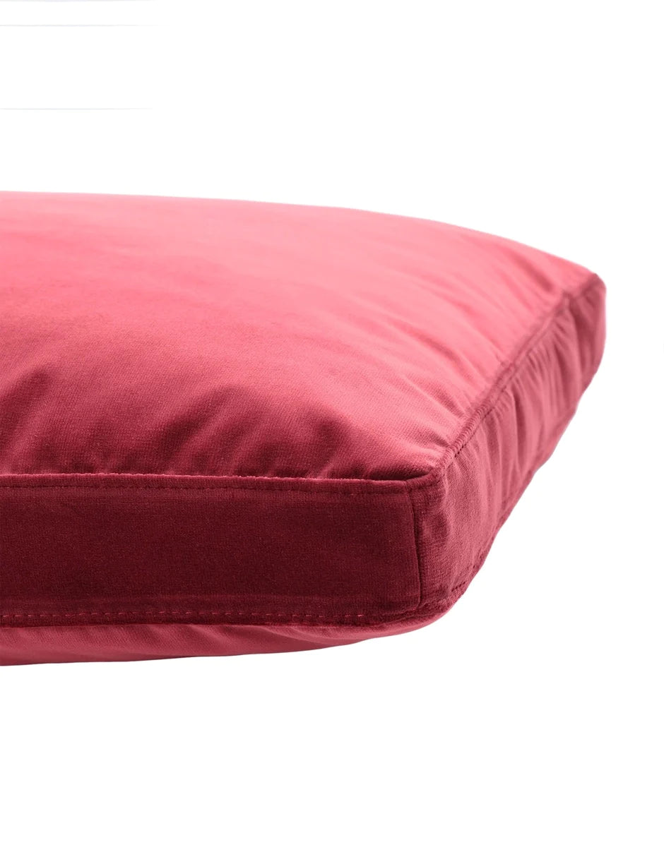 Kartell Cushion Velvet 48x48 Cm, Red