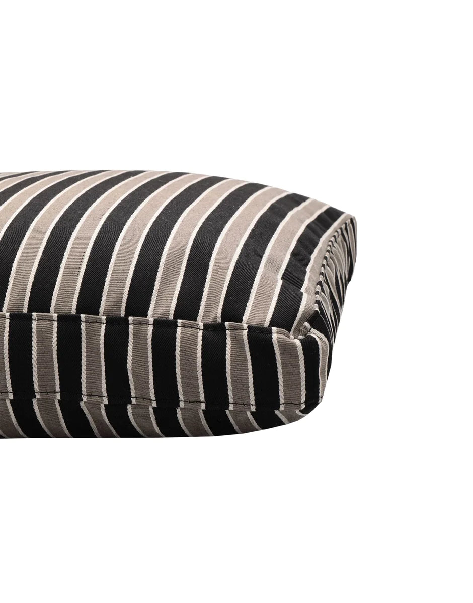 Kartell Cushion Stripes 48x48 cm, Taupe/Black