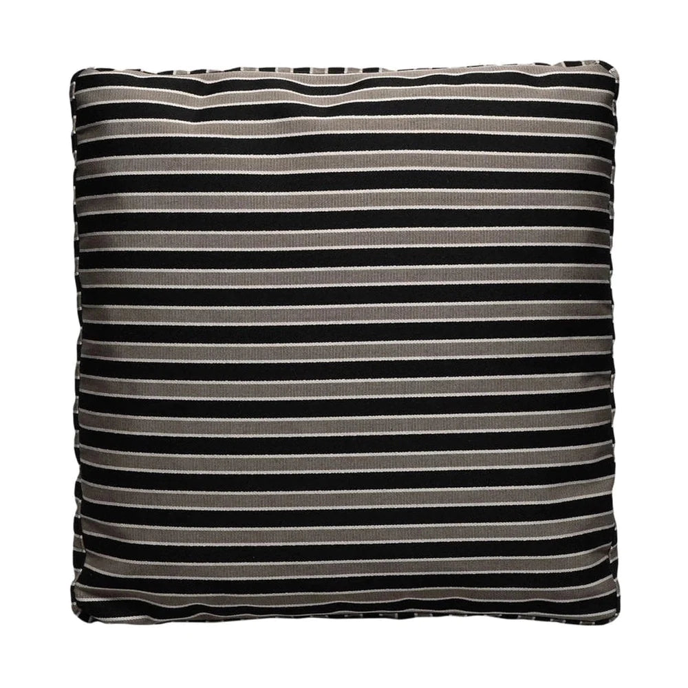 Kartell Cushion Stripes 48x48 cm, Taupe/Black