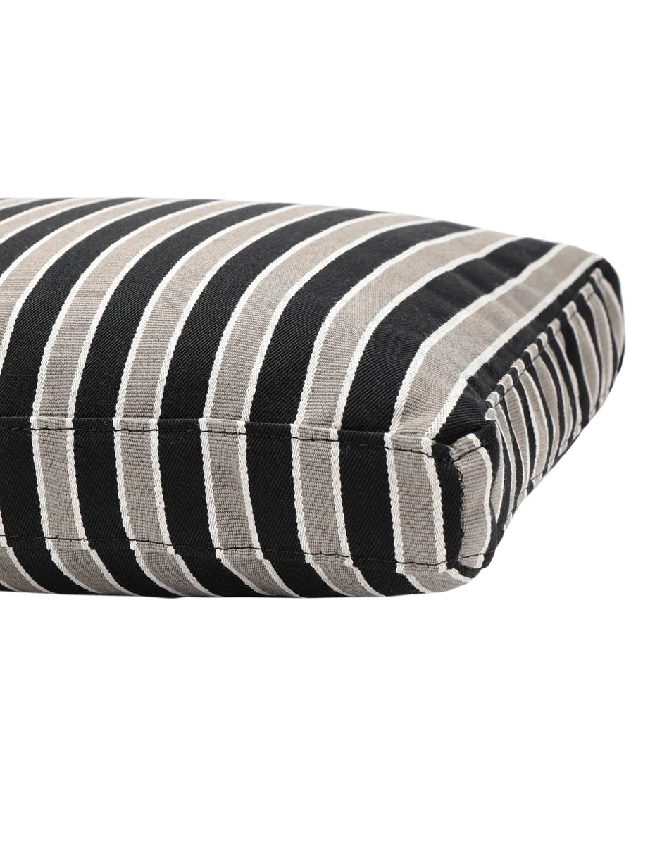 Kartell Cushion Stripes 48x35 cm, Taupe/Black