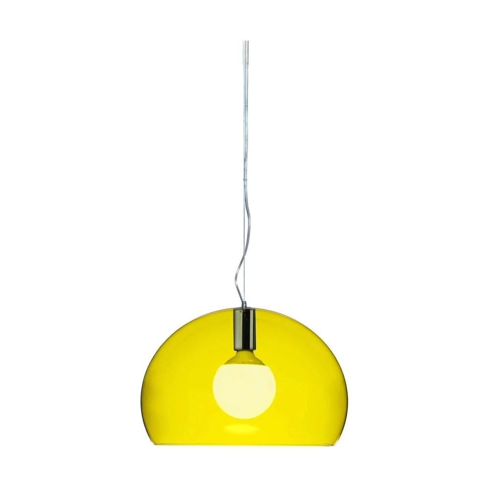 Kartell FL/Y Suspension Lamp malá, průhledná/žlutá