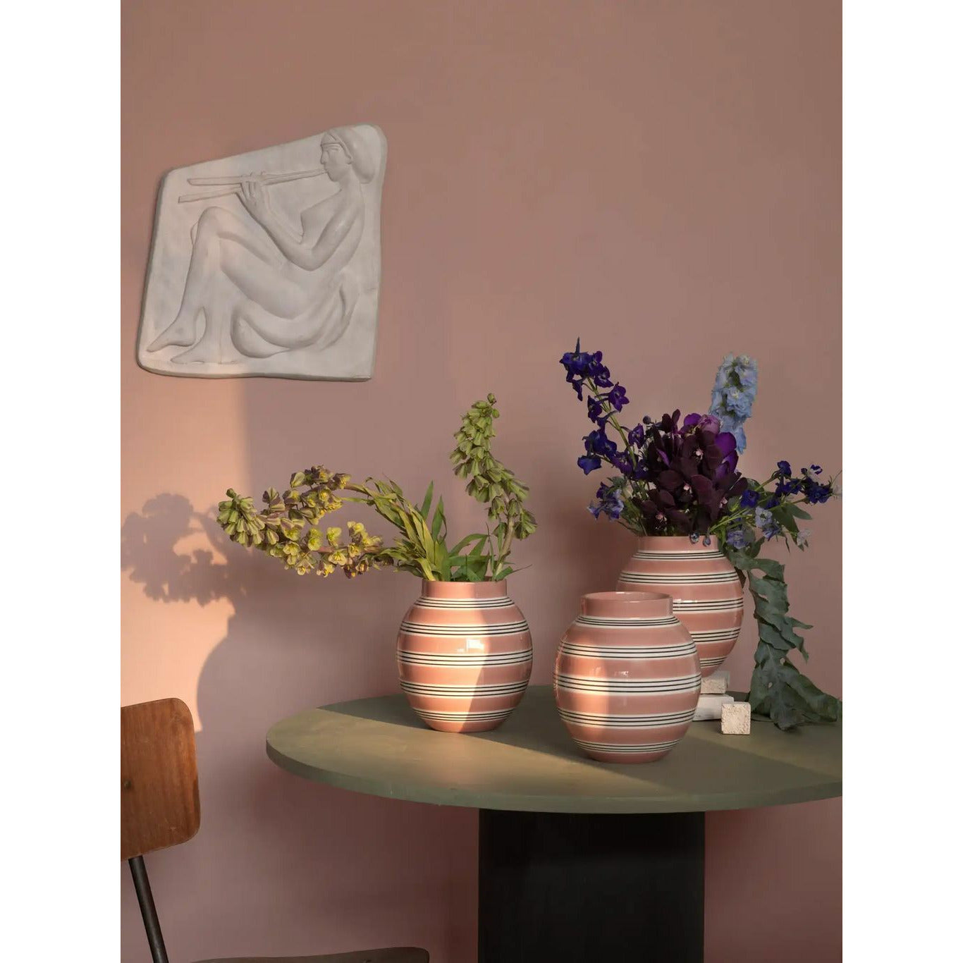 Kähler Omaggio Nuovo Vase, holubi růžové