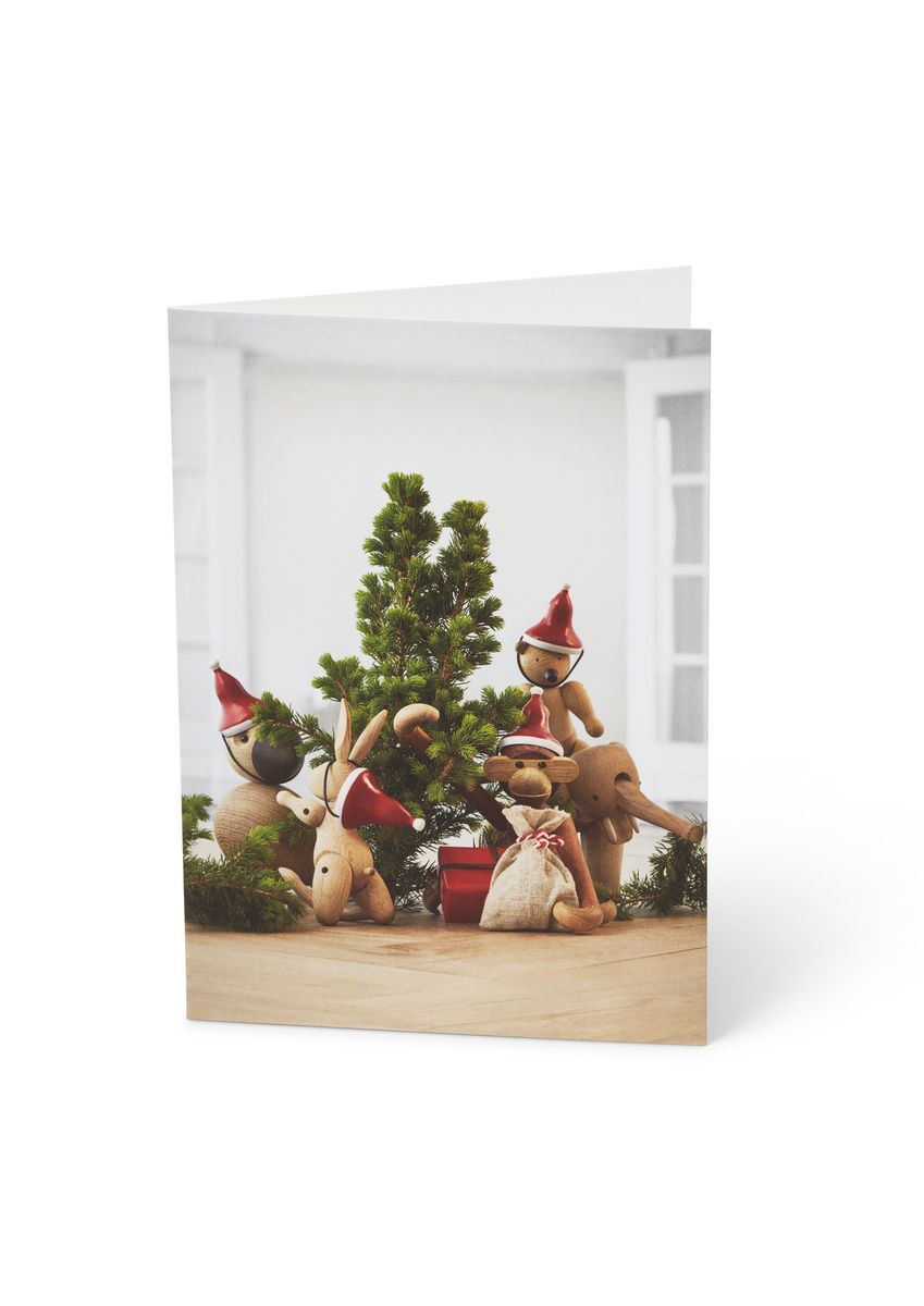 Kay Bojesen karta A6 Vánoční smíšené dřevo 1 kus