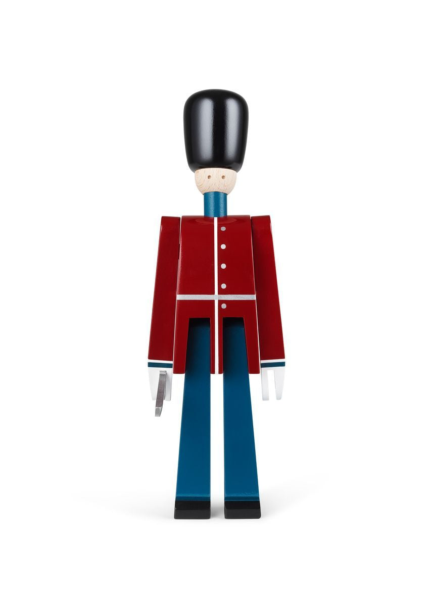 Kay Bojesen Guardsman s mečem malé červené/modré/bílé