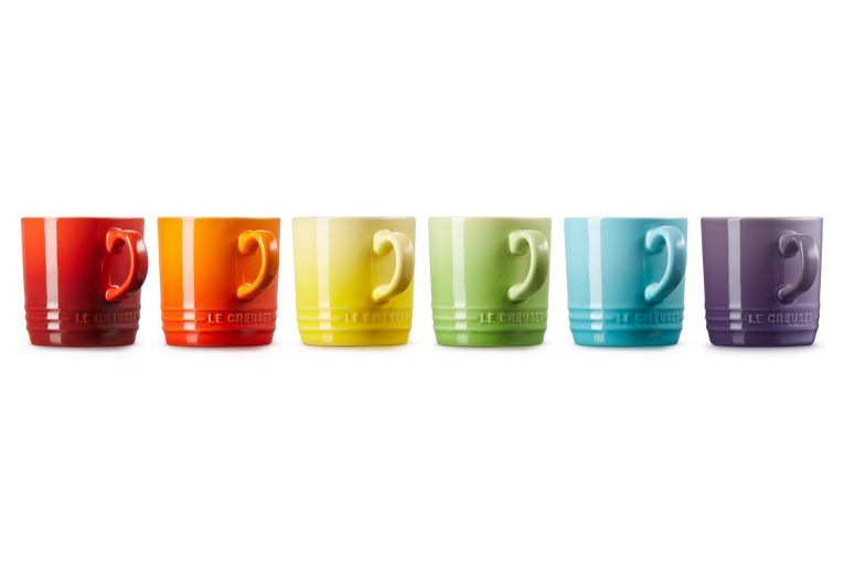 Le Creuset Set Of 6 Cups 200 Ml Rainbow