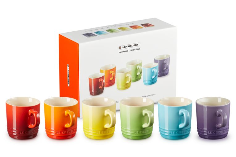 Sada le creuset 6 šálků 200 ml duhy