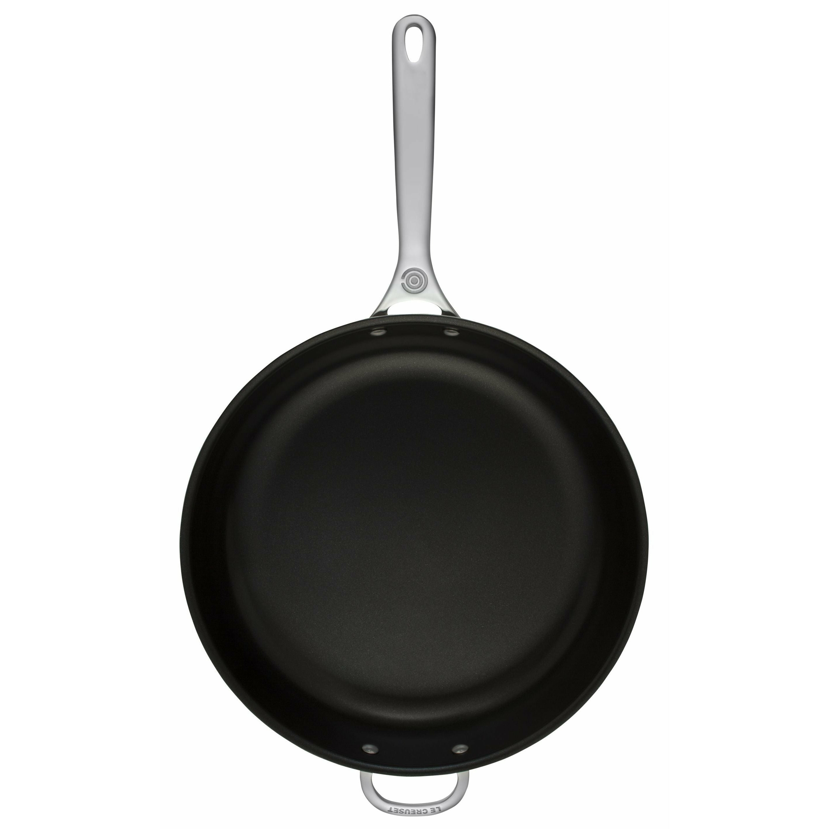 Le Creuset Signature Stainless Steel Non Stick Deep Frying Pan 32 Cm With Helper Handle