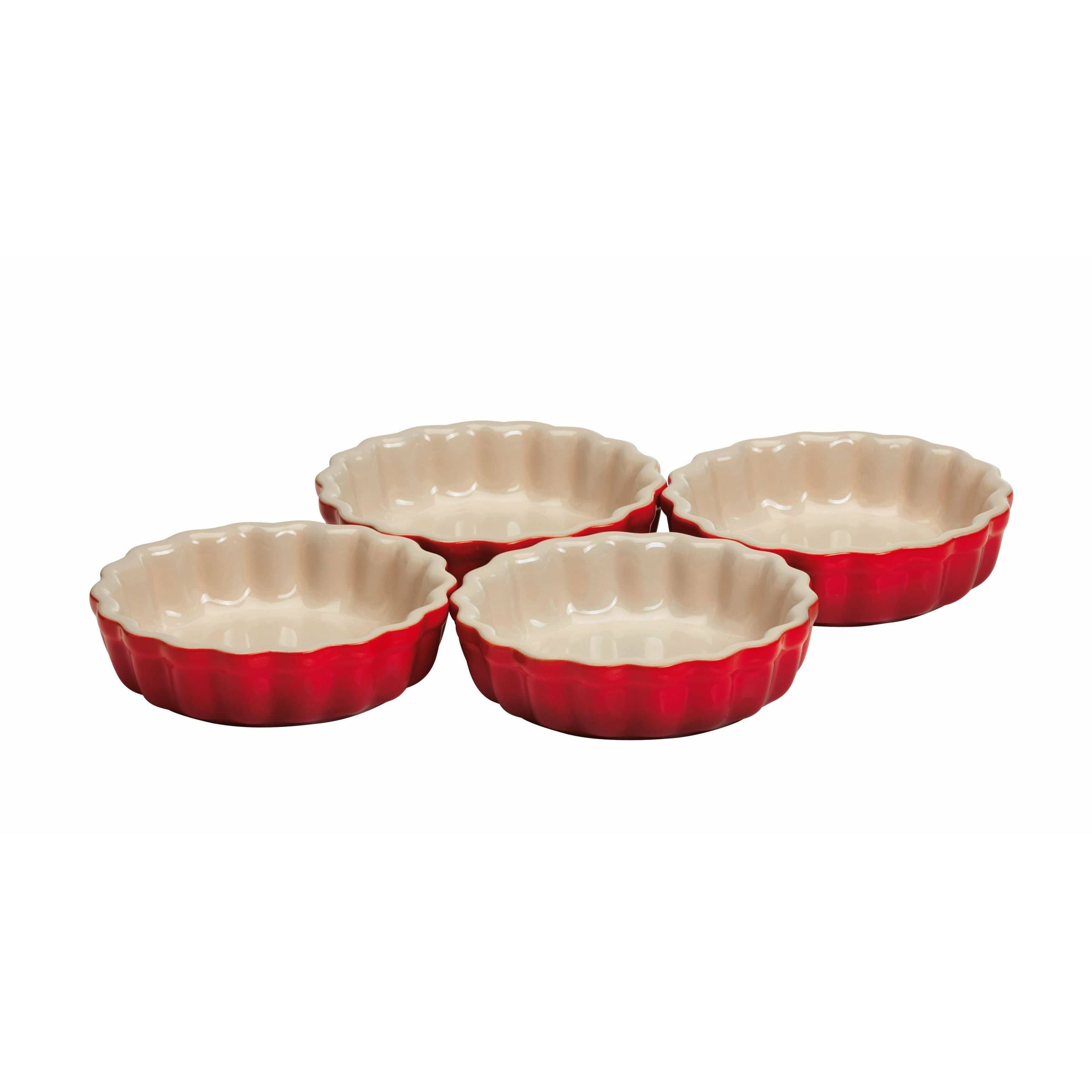 Le Creuset Heritage Set 4 Cups 11 cm, Cherry Red