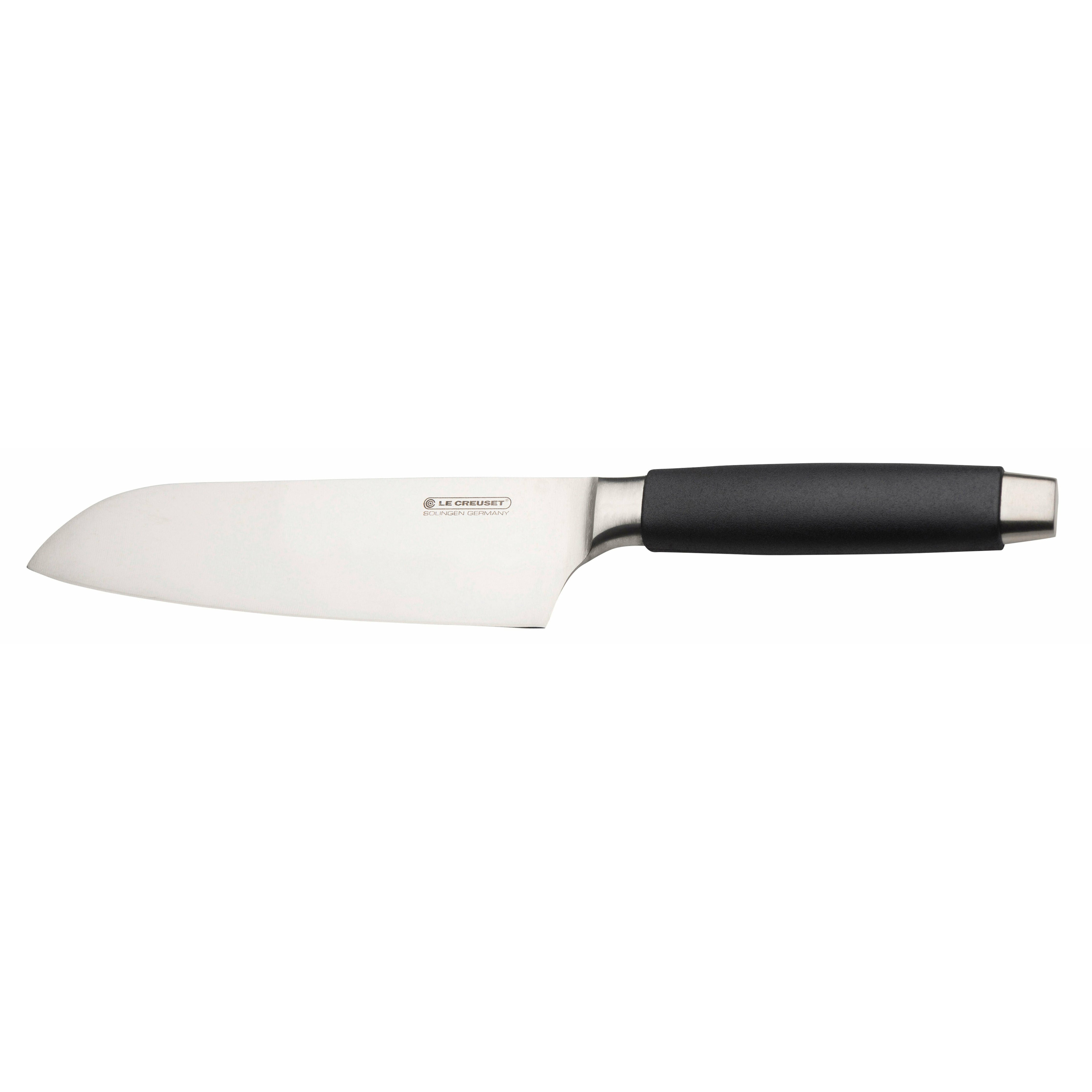 Le Creuset Santoku Nůž Standard s černou rukojetí, 18 cm