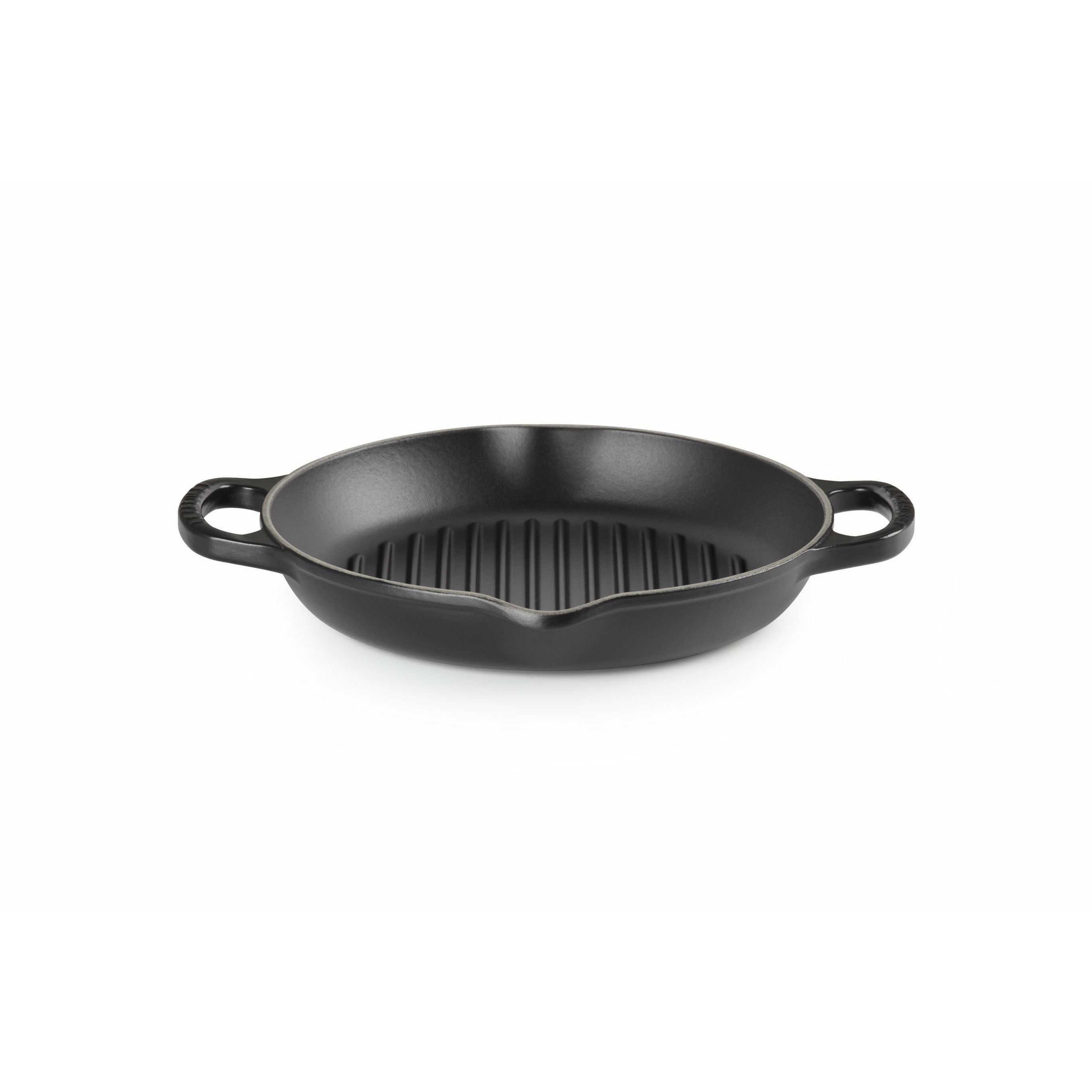 Le Creuset Nature High Round Grill Pan 25 Cm, Black