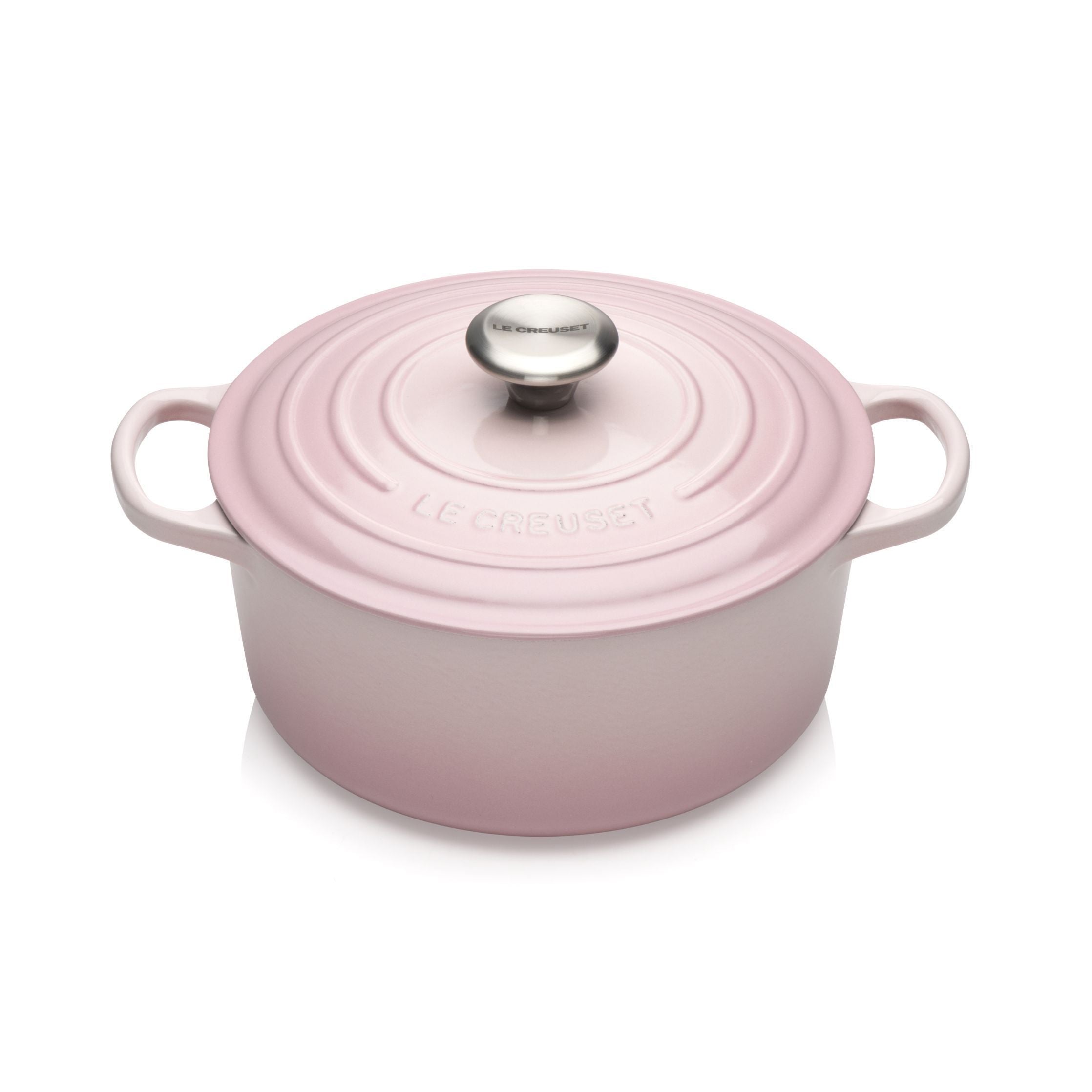 Le Creuset Signature Round Roaster 24 cm, Shell Pink