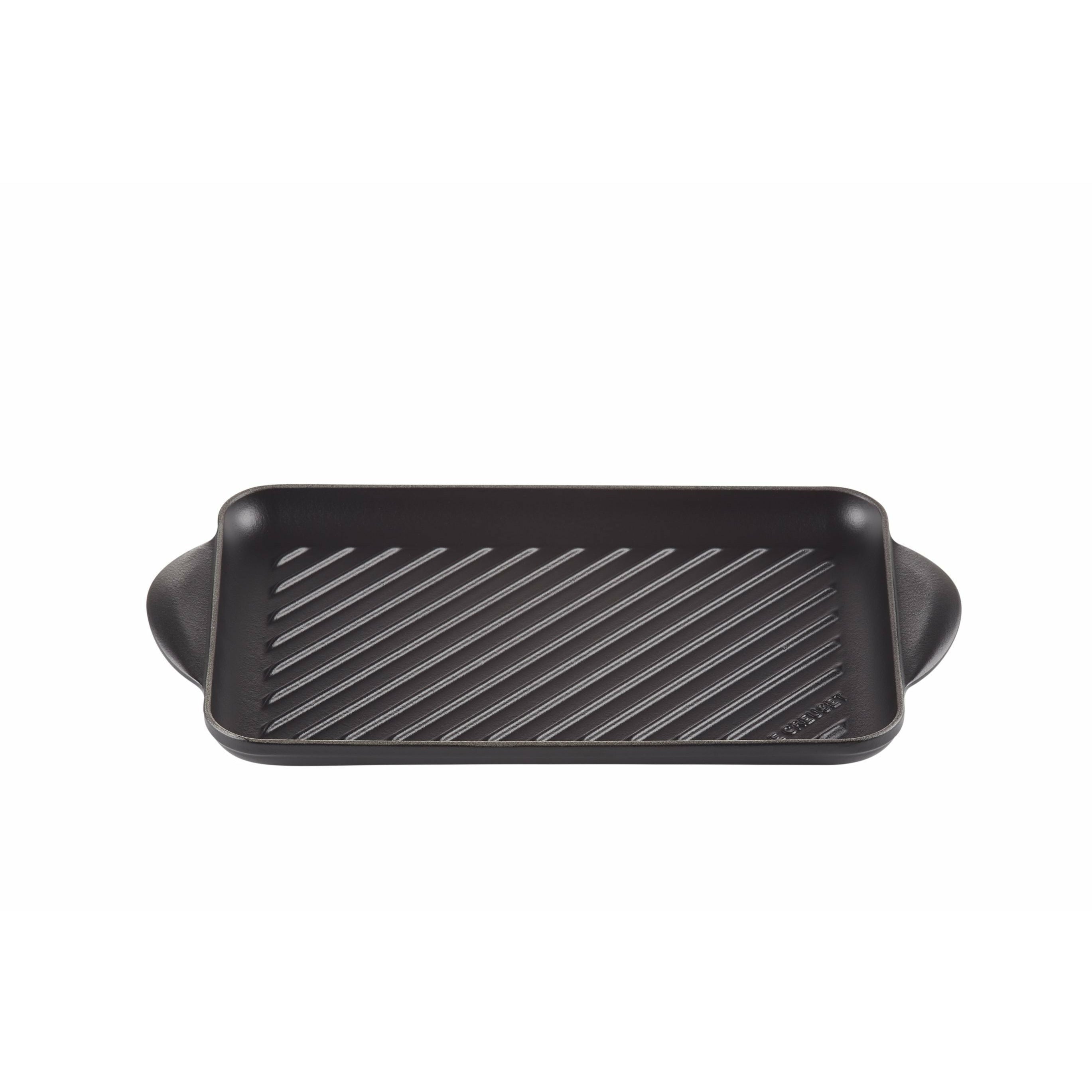 Let Creuset Tradition Rectangular Grill Plate 32 cm, černá