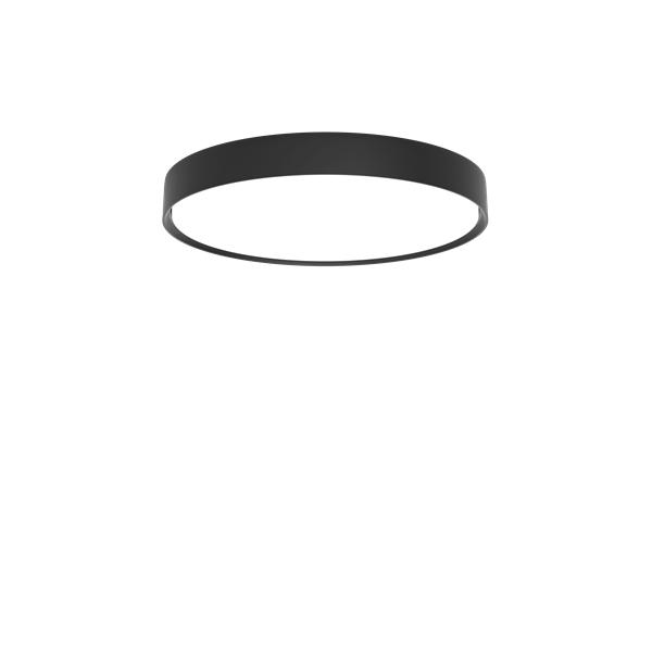 Louis Poulsen Slim Round Semi Recessed Luminaire ø 680 Mm, Black