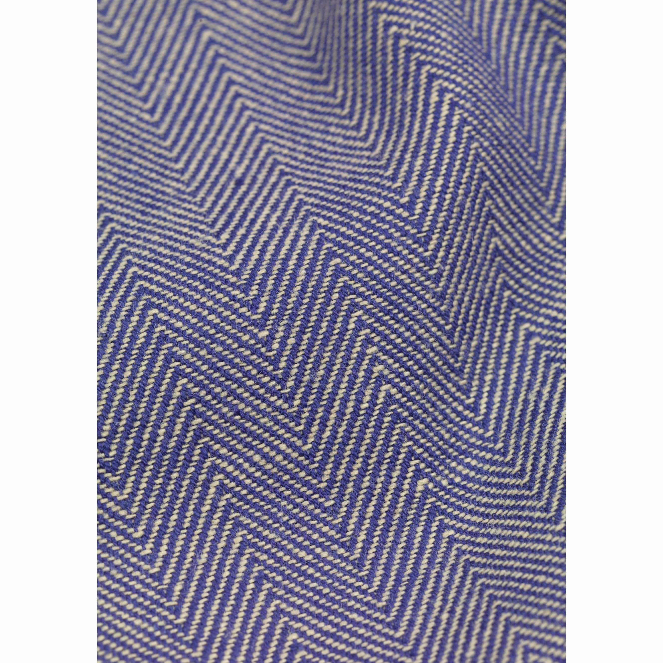 Lyngby Porcelæn Herringbone ubrus 150x270 cm, modrá