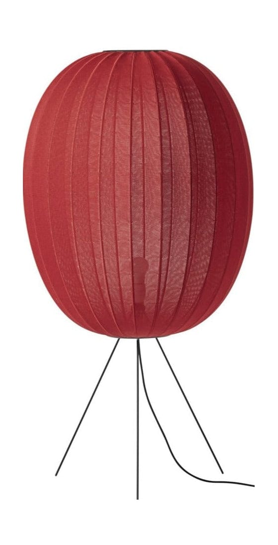Vyrobeno ručně pleteným s 65 vysoko oválným podlahovou lampou médium, javorová červená