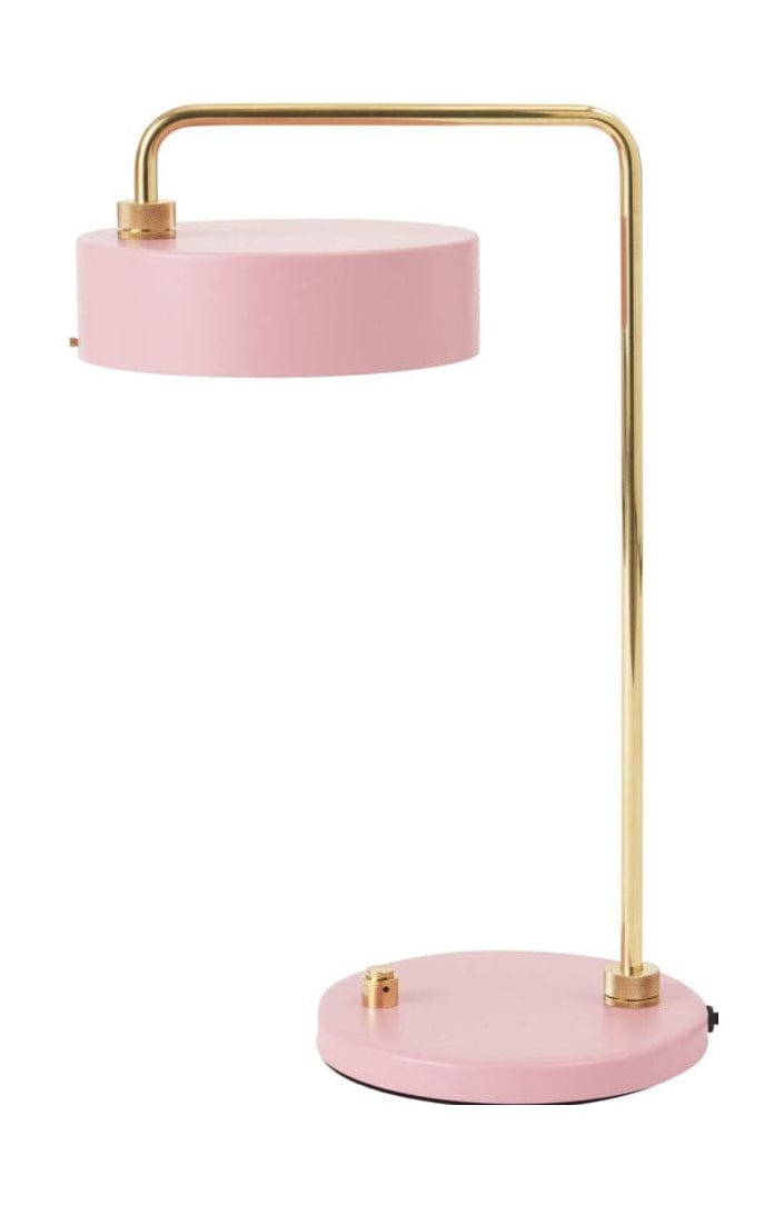 Vyrobeno ručně drobné strojové stolní lampy H: 52, světle růžová