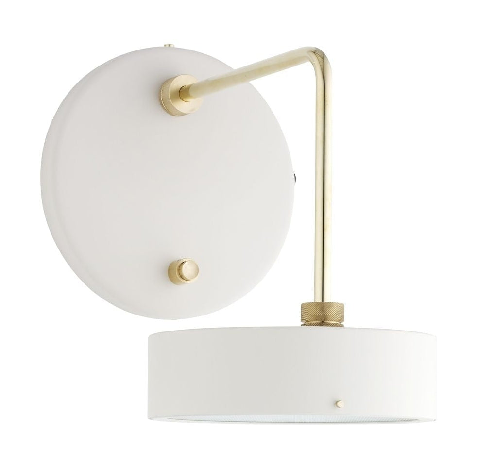 Vyrobeno ručně drobné strojní nástěnné lampu H: 29, ústřice bílá