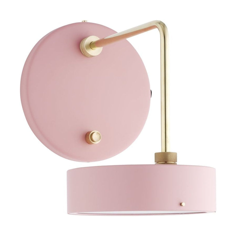 Vyrobeno ručně drobné strojové nástěnné lampy H: 29, světle růžová