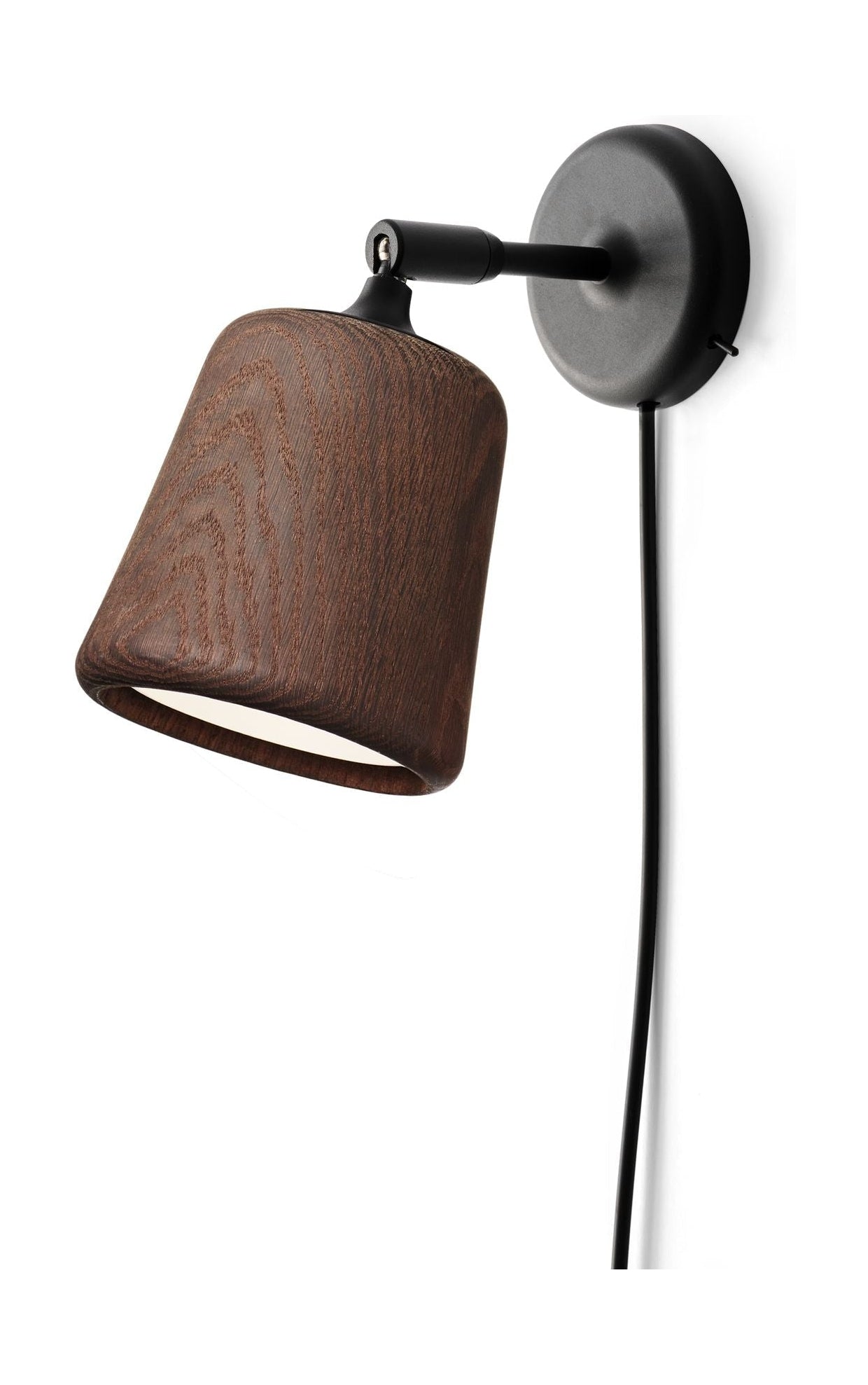 New Works Material Wall Lamp, Smoked Oak