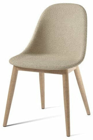 Audo Copenhagen Přístavní čalouněná židle Natural Oak, Bouclé 02