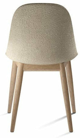 Audo Copenhagen Přístavní čalouněná židle Natural Oak, Bouclé 02