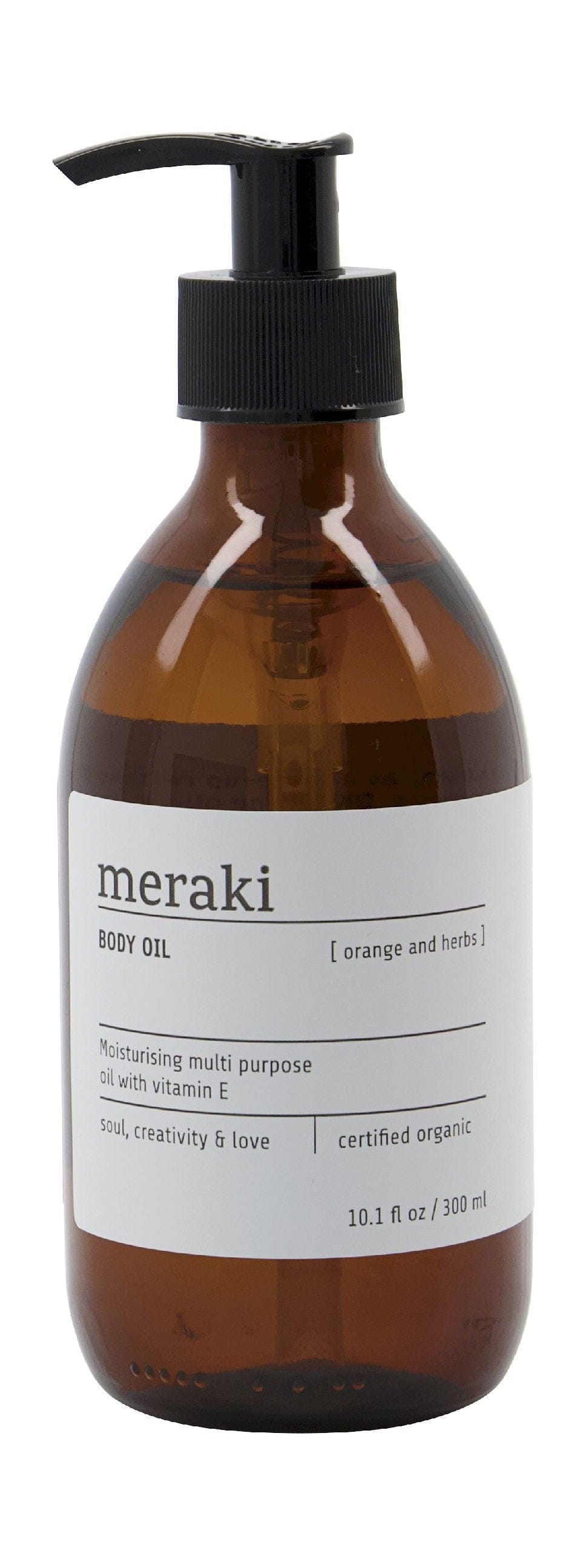 Meraki Body Oil 300 ml, oranžové a bylinky