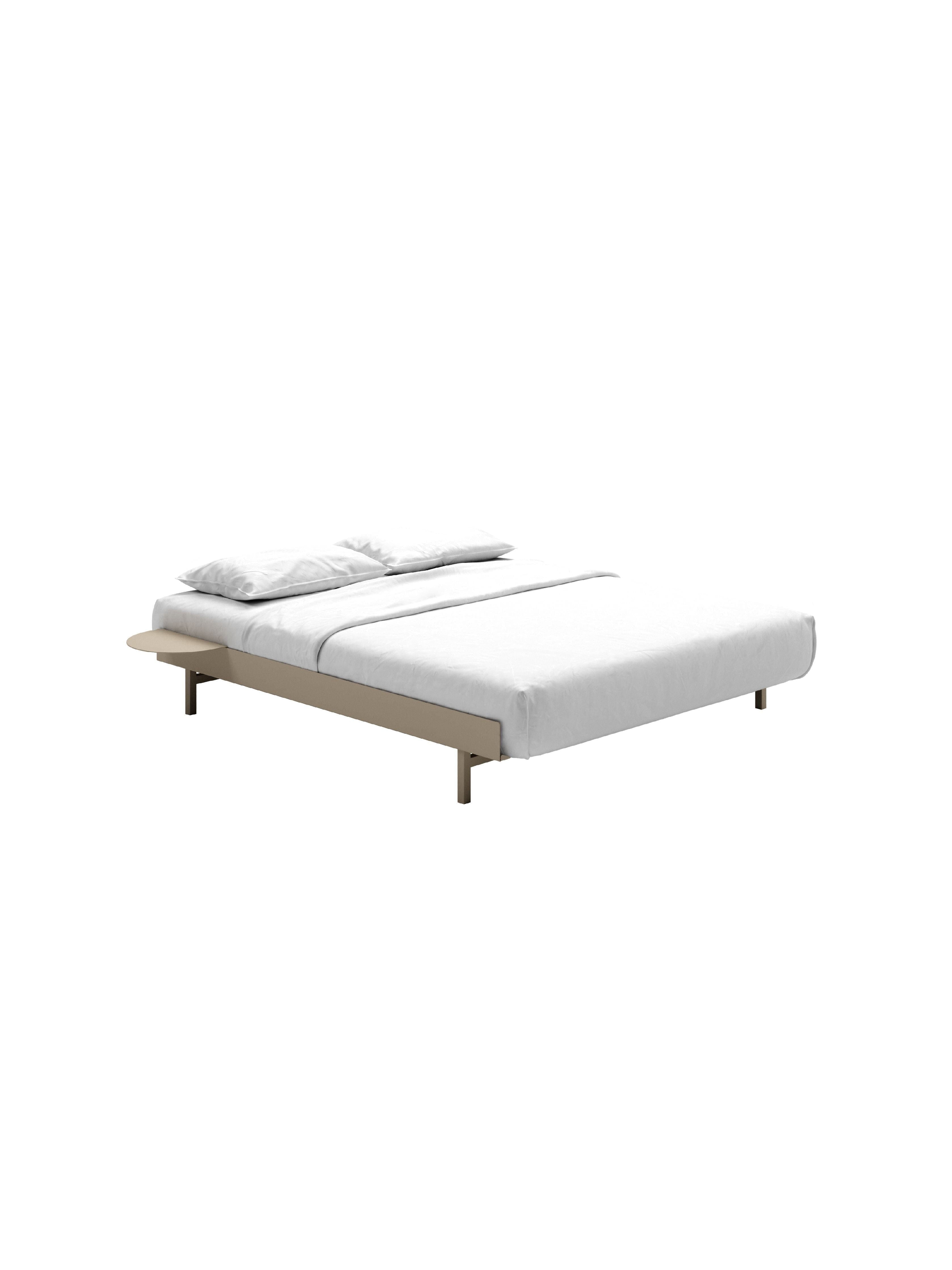 Moebe postel s 1 lůžkovým stolem 90 180 cm, písek