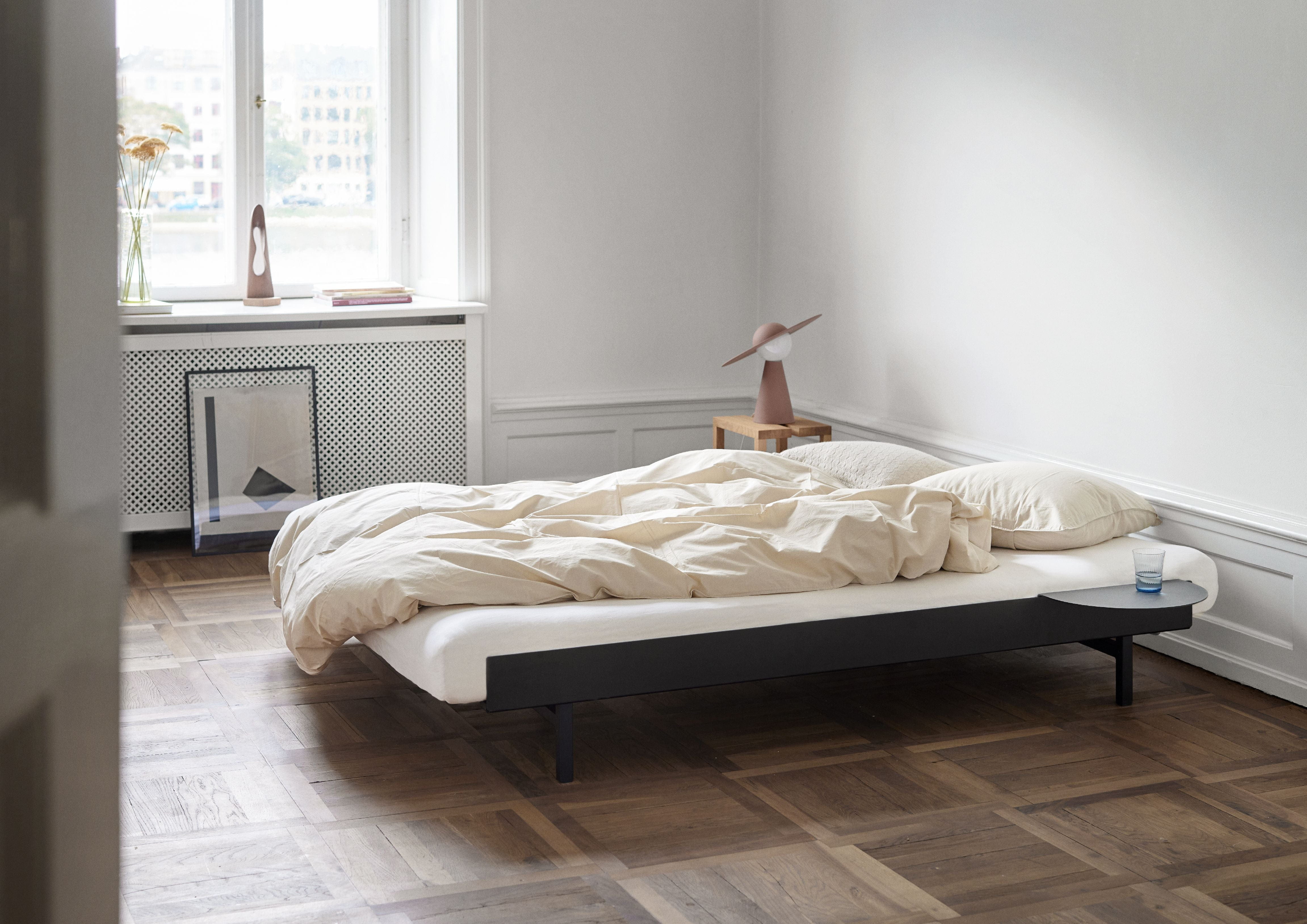 Moebe postel s 1 lůžkovým stolem 90 180 cm, černá