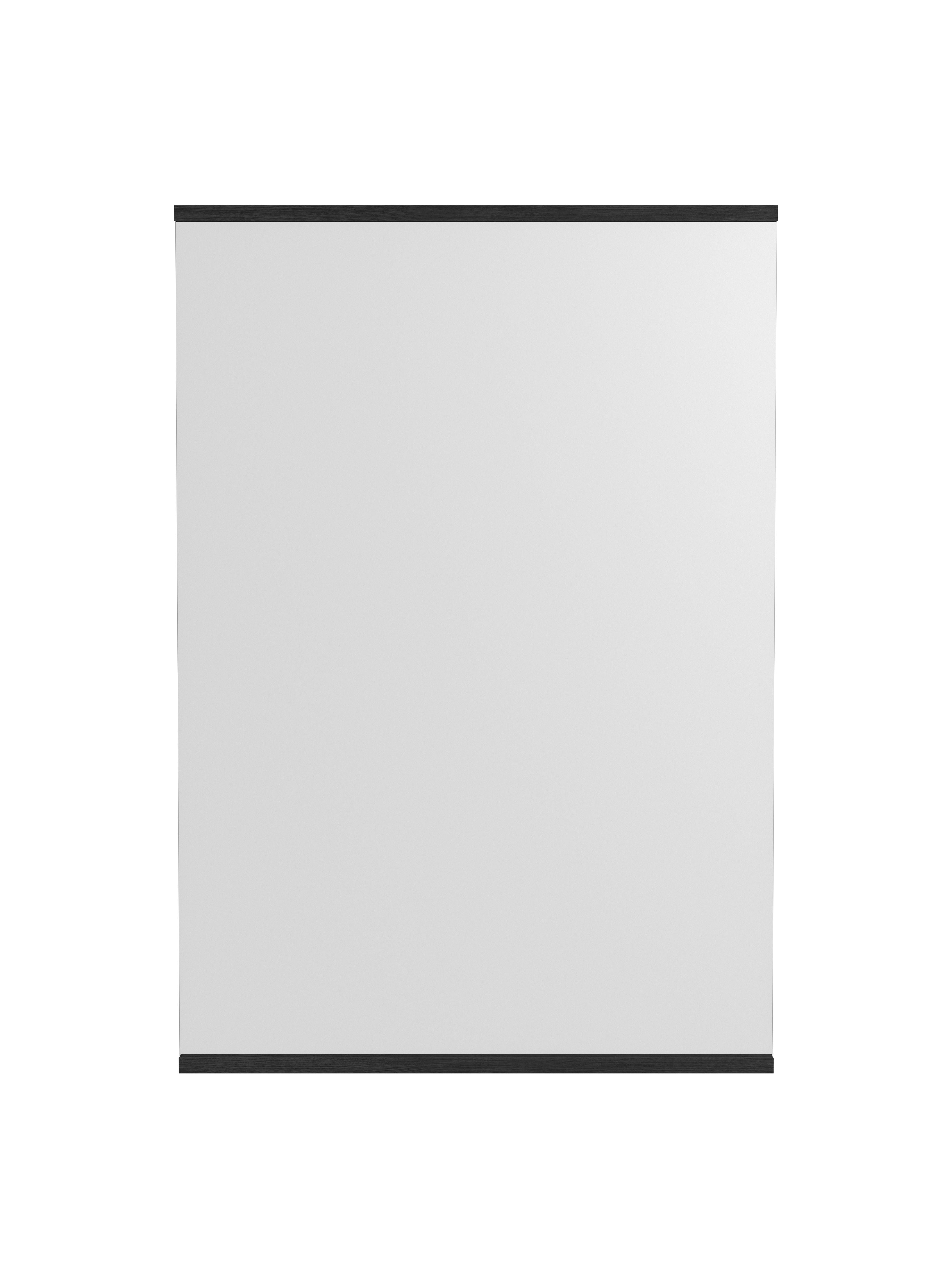 Moebe obdélníkové stěnové zrcadlo 101,8x70 cm, černá