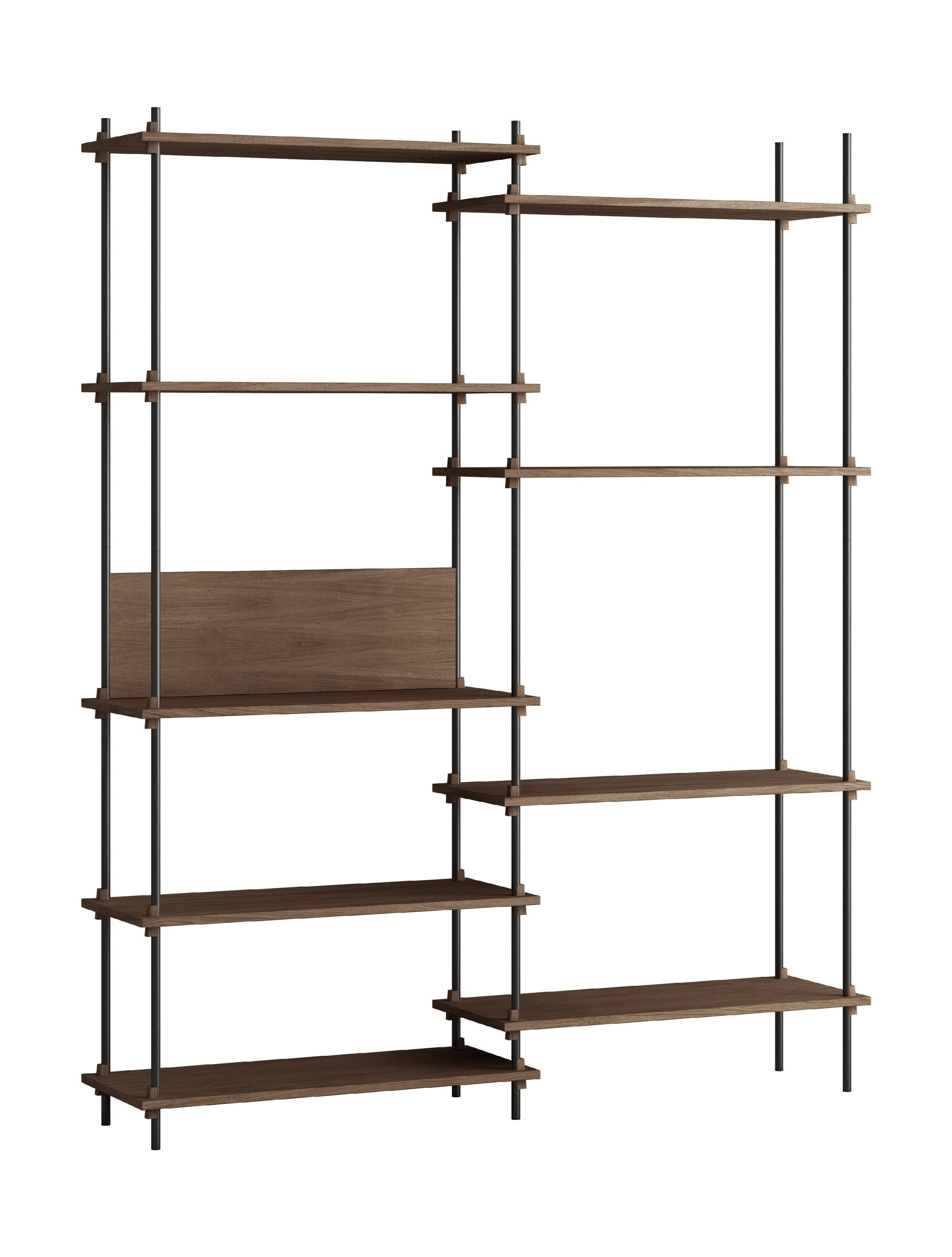 Systém System Shelving Moebe S.200.2.A, dub/bílý