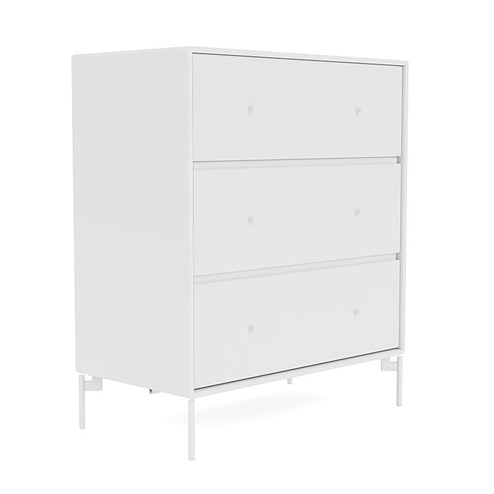 Montana Carry Dresser With Legs, Snow White/Snow White