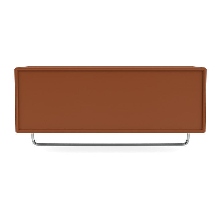 Montana Coat Shelf With Clothes Rack, Hazelnut Brown